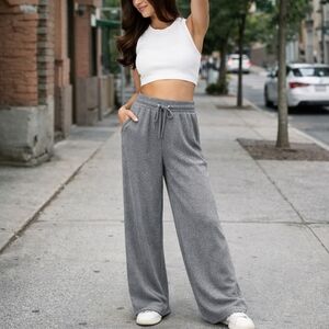 Nwt Love Poem Stretch Acetate Wide Leg Pants